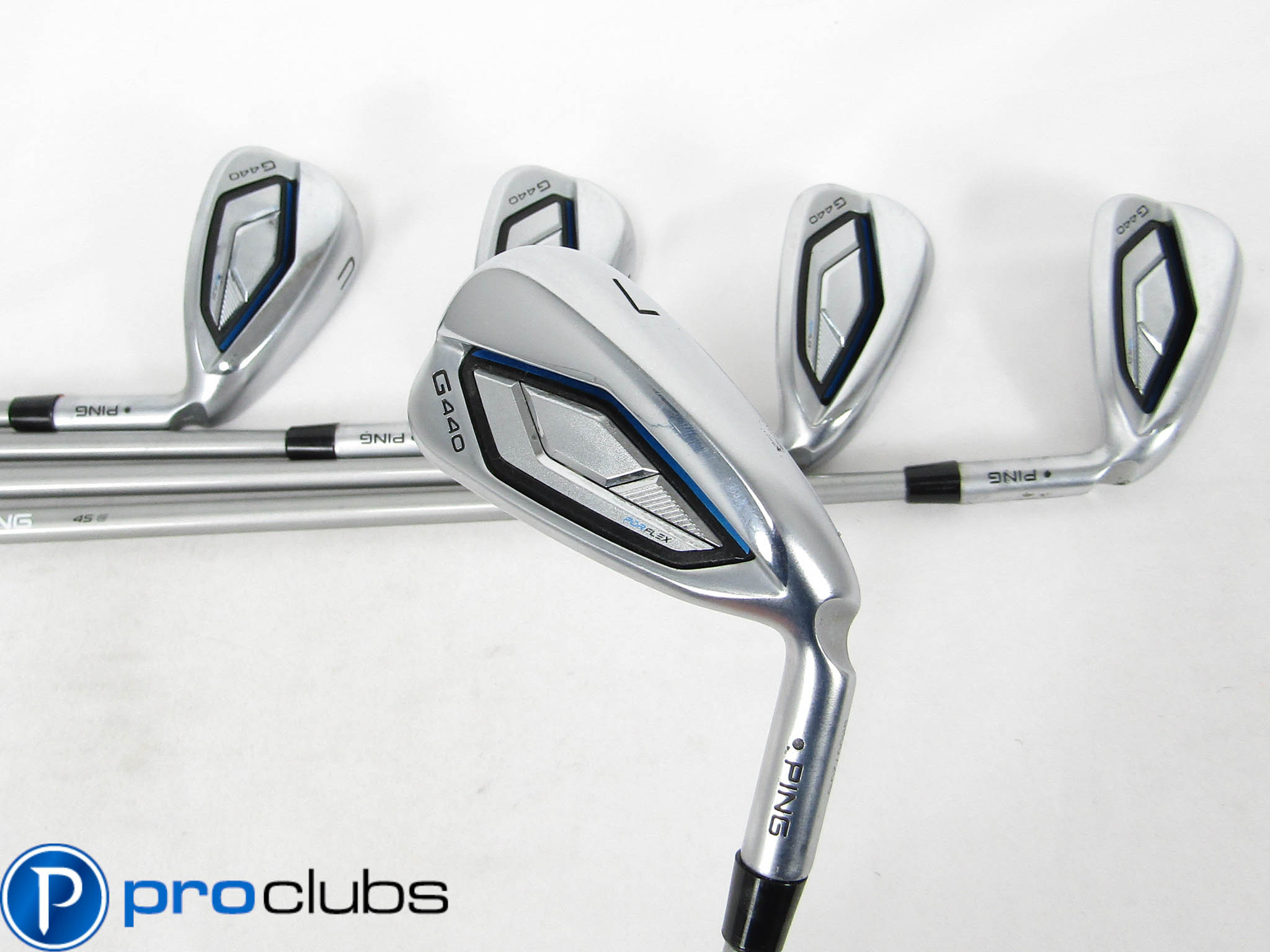 PING G440 BLACK DOT IRONS 7-PW,UW GRAPHITE ALTA QUICK 45 SENIOR